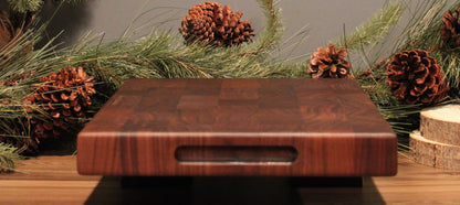 Welcome Home - Signature Walnut with Maple Inlay End-Grain Board